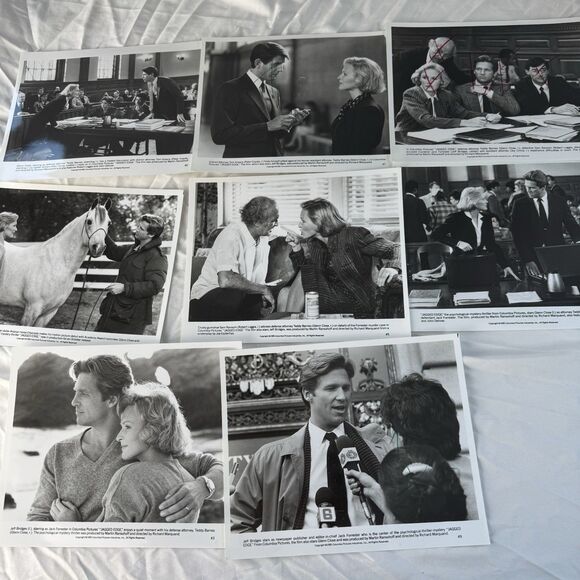 1985 Press Photos Lot Of 8 Jagged Edge Glenn Close Jeff Bridges Columbia Picture - Picture 1 of 12